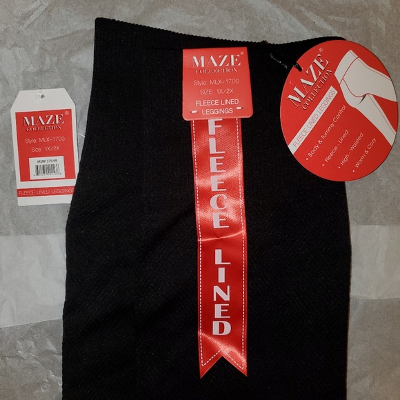 MAZE Collection Fleece Lined Leggings - Picture 5 of 9